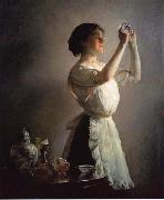Joseph Decamp The Blue Cup oil painting reproduction